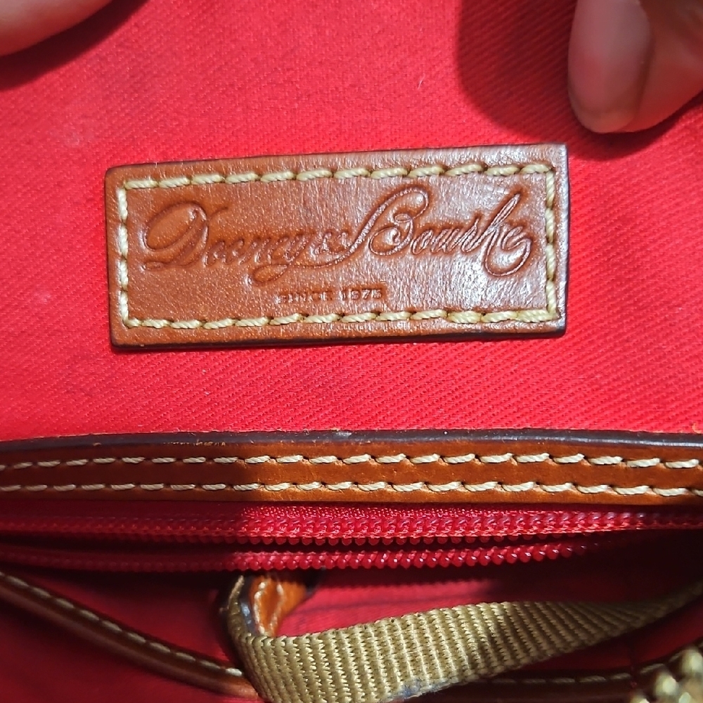 Dooney & Bourke Teal and Brown Crossbody Bag - Picture 10 of 15